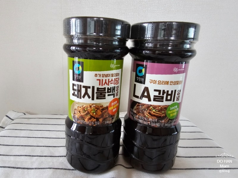청정원 신제품양념장 - 기사식당 돼지불백 과 LA갈비볶음밥을 만들었답니다.