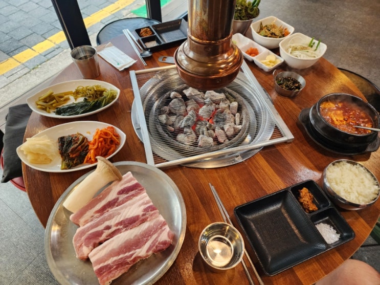  구리삼겹살 모임하기 좋았던 동네 찐맛집 비가우돈