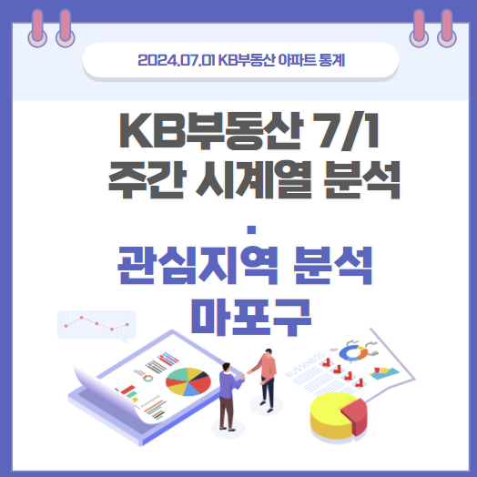  KB부동산 주간 시계열 7월1일_관심 지역 마포구 분석