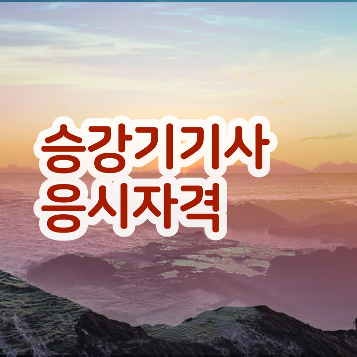  승강기기사 필기 승강기기사 응시자격 온라인으로 간단하게 준비한 후기