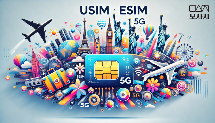  전세계 유심, eSIM 전문 브랜드 모사지 입니다.
