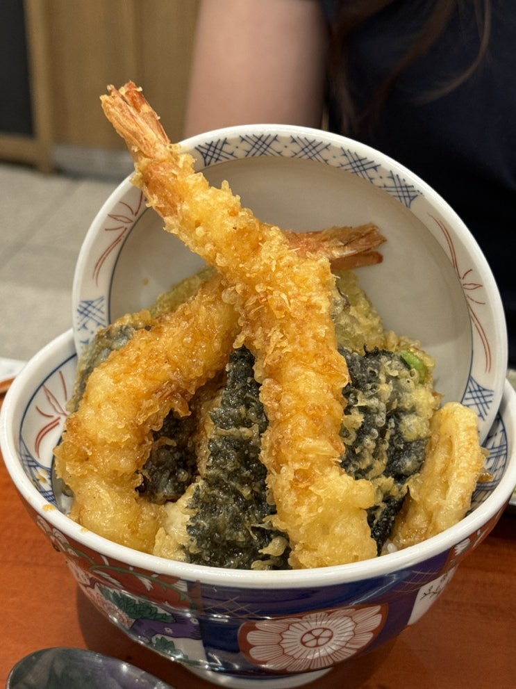  더현대 서울 마츠노하나 텐동 냉모밀 맛집