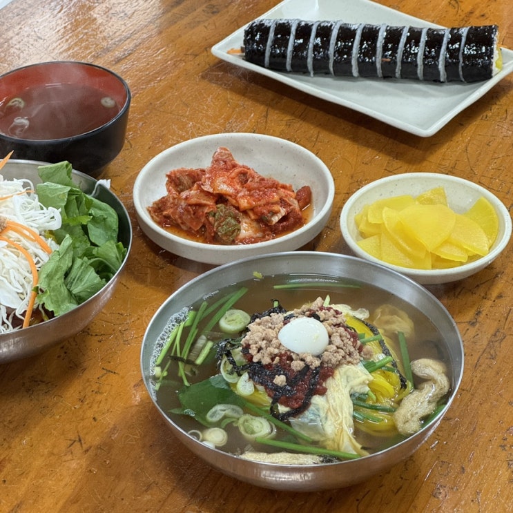  놀면 뭐하니 옥천 물쫄면 풍미당 물쫄면 비빔 쫄면 김밥 솔직 후기
