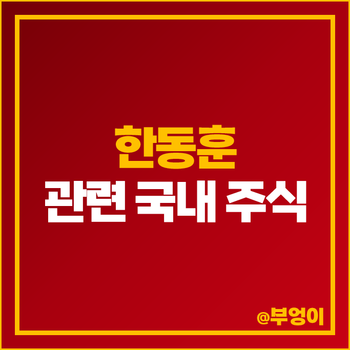 국민의힘 전당대회 한동훈 관련주 한익스프레스 주식 토비스 부방 주가 국민의힘 전당대회 한동훈 관련주 한익스프레스 주식 토비스 부방 주가
