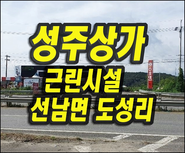 다모아팩토리 성주 상가 창고 경매 선남면 도성리 근린시설