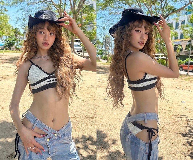  (여자)아이들 민니, 청바지 사이로 드러난 아찔한 비키니...주근깨 가득한 섹시 카우걸