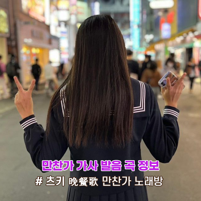  만찬가 가사 발음 곡 정보 tuki 츠키 만찬가 노래방