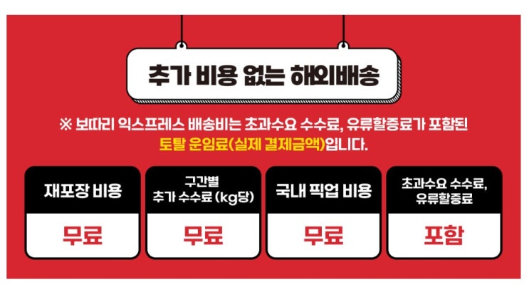  한국에서 네덜란드택배 보따리 익스프레스 배송대행 서비스로!