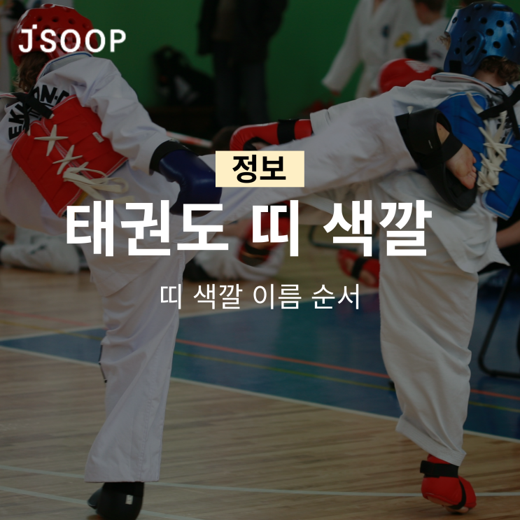  태권도 띠 이름 색깔 순서 한 번에 알아보기!