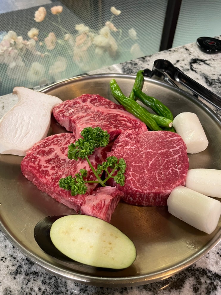  분당 정자 소고기 새우살 맛집 한소헌