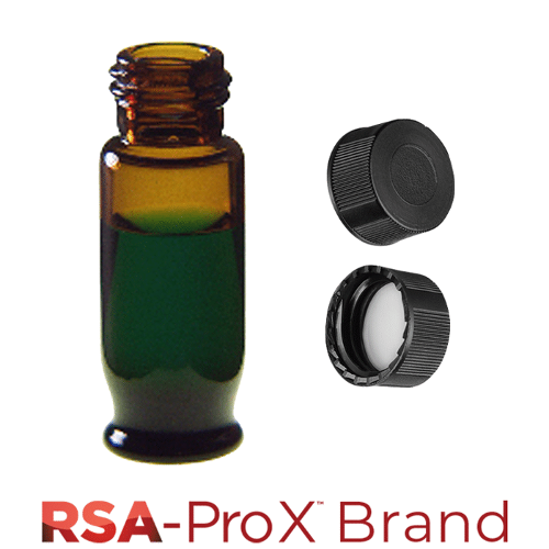  [유리초자] 1.8 ml 엠버 스크류 바이알 & 클로즈드 캡 1.8 ml Amber Screw Vial & Closed Cap