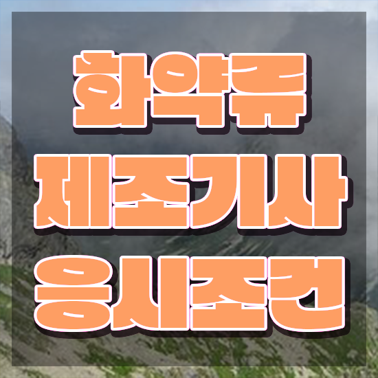  화약류제조기사 응시조건 독학으로 4달만에 준비한 비법