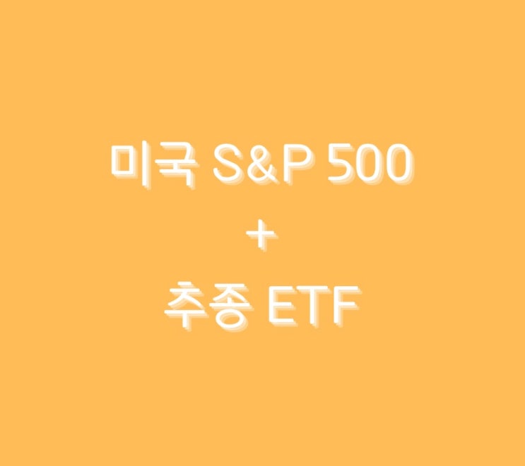  미국 3대 지수 < S&P 500 > 에 대해서 알아보기 + 추종 ETF