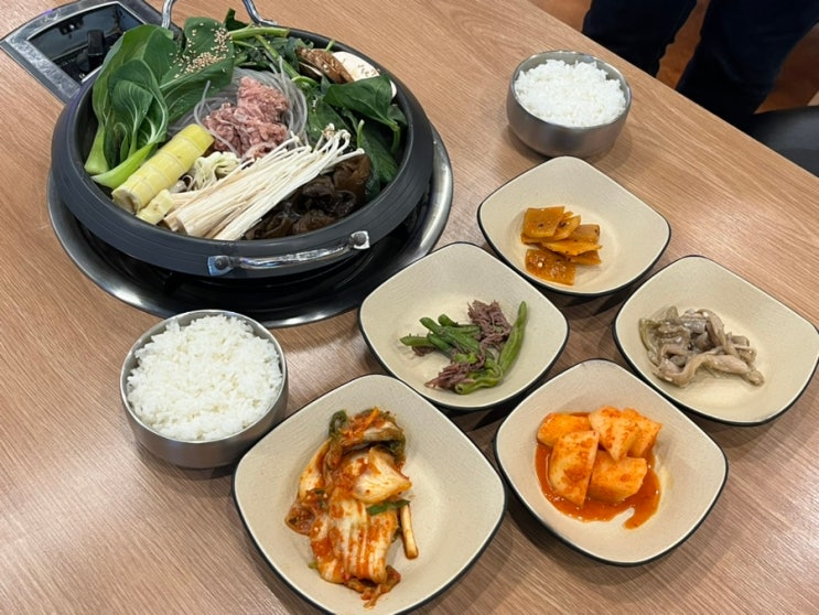  고창 석정 천상한우 정육식당 웰파크점 한끼 식사로 딱인 불고기전골 / 내돈내산