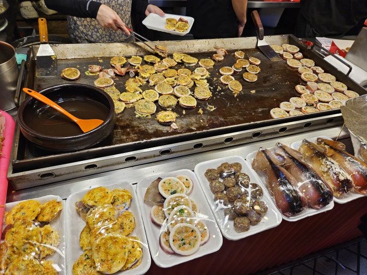  속초 누룽지 오징어순대 맛집 속초 중앙시장 새우아저씨