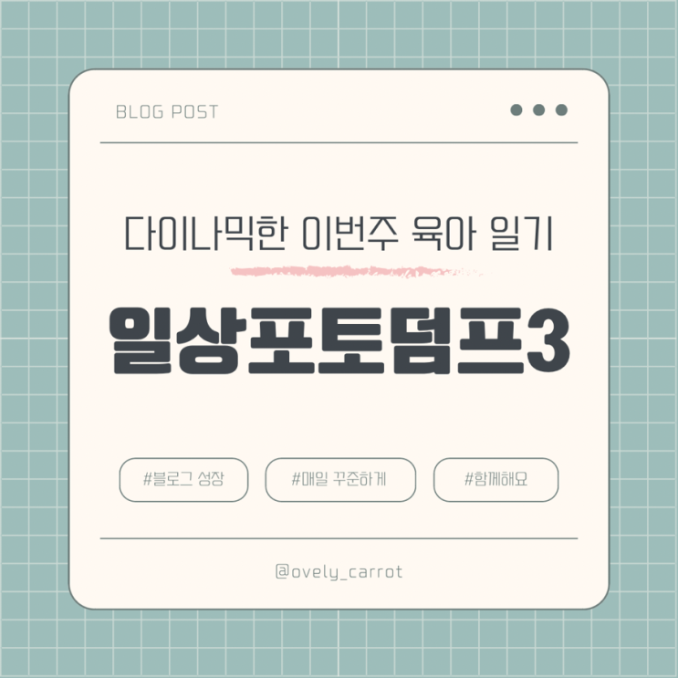  블챌)일상포토덤프3 다이나믹한 이번주 육아 일기