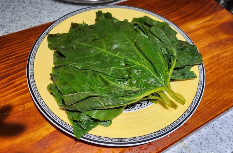  호박잎찌기 손질방법 찌는 시간