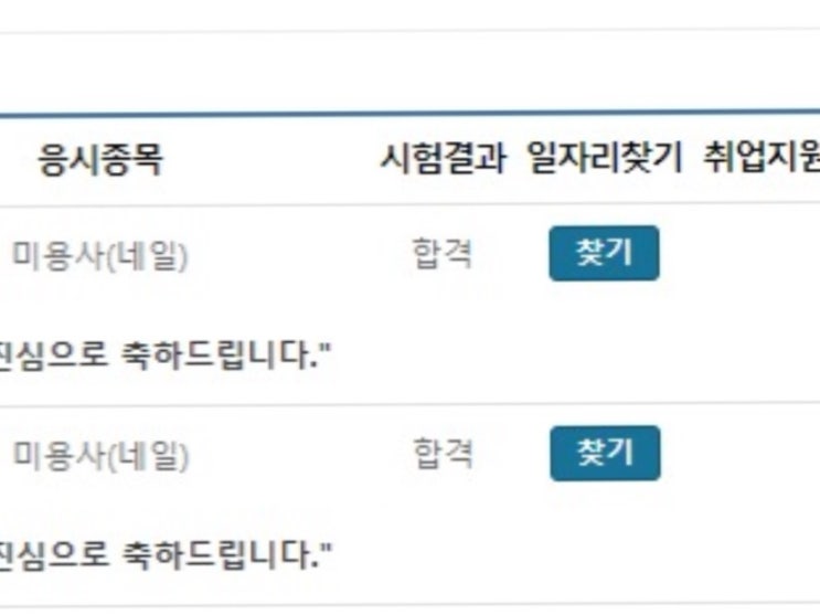  네일 실기 원패스 후기 7월 11일 결과 (수원 디지털 시험센터)