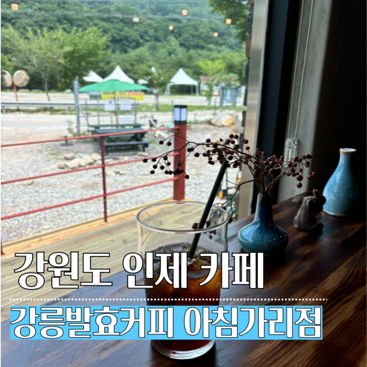  강원도 인제 카페 산속에서 즐기는 강릉발효커피 아침가리점