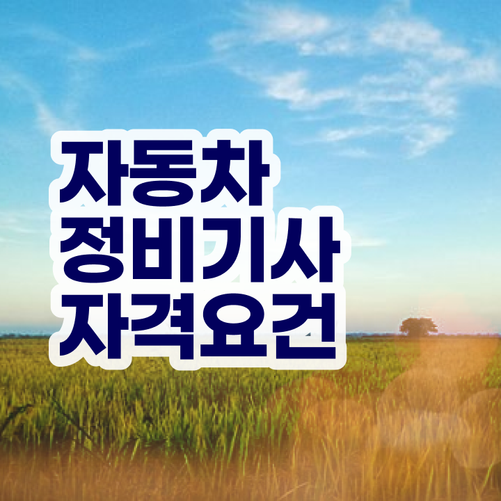  자동차정비기사 필답 자동차정비기사 자격요건 학점은행제로 4달만에 완료한 방법