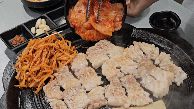  포항 문덕 가성비 삼겹살 맛집 고기집 - 꽃뚜껑 포항문덕점