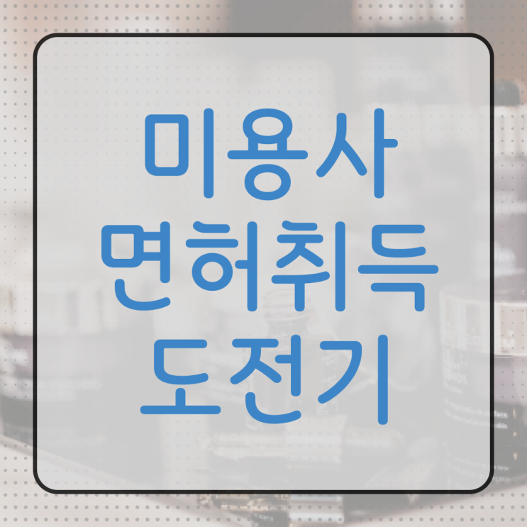  미용 4년제 대학 , 단기간에 종합미용자격증 갖췄어요