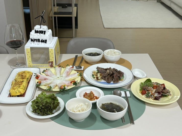 신랑 생일! 내가 차린 생일상! 연속 청첩장 모임!