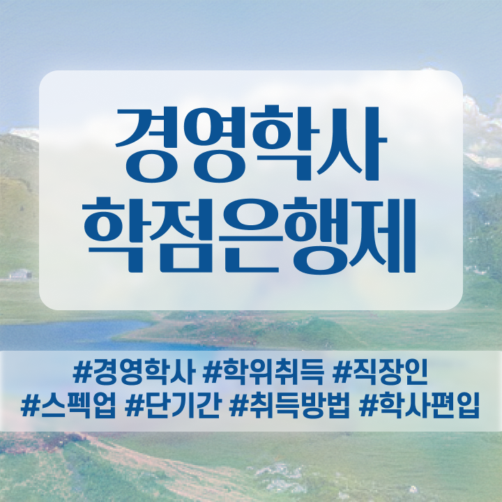  경영학과 커리큘럼 , 경영학과 비전공 직장인도 쉽게 준비한 팁
