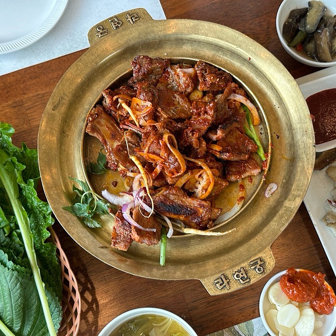  담양 숯불갈비 보리굴비 한식당 맛집 라연궁