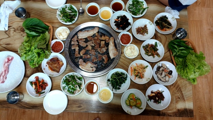  채전쌈밥숯불 푸짐하고 맛있어요.(내돈내산)