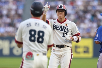 [미라클두산] <b>김재환</b> <b>3점포</b>·허경민 4타점…두산, 삼성전 8-4... 
