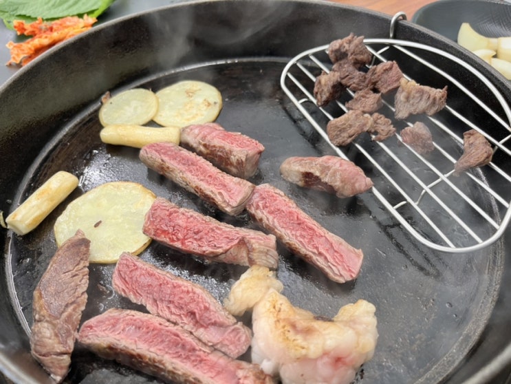  도안동 한우 맛집 아이와 함께한 한우가 소고기 구이 후기