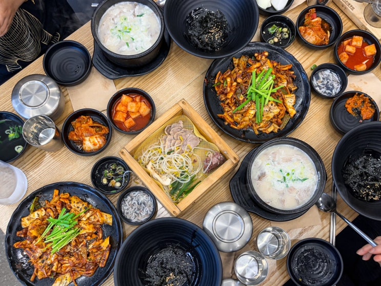  의정부역 가마솥 순대국밥 직화 오징어 볶음 혼밥 하기 좋은 든든한 식사