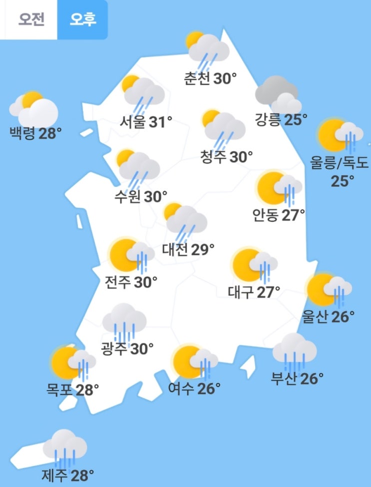  오늘 전국 날씨 및 주간예보(240714)-실시간 교통정보의 중요성