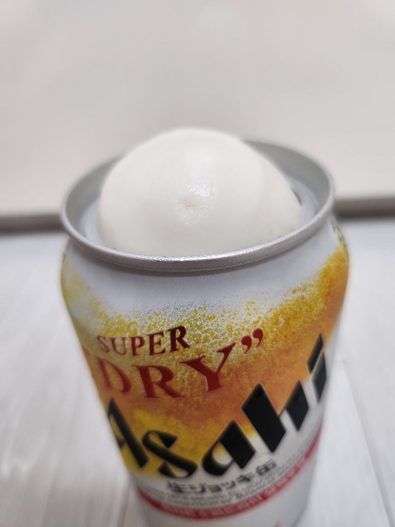 부드럽고 크리미한 거품 생맥주-아사히 수퍼드라이 생맥주 캔
