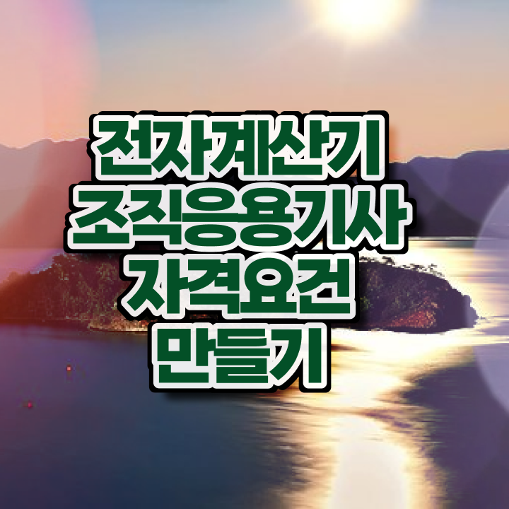  전자계산기조직응용기사 학점 전자계산기조직응용기사 응시자격 독학으로 빠르게 완료한 과정