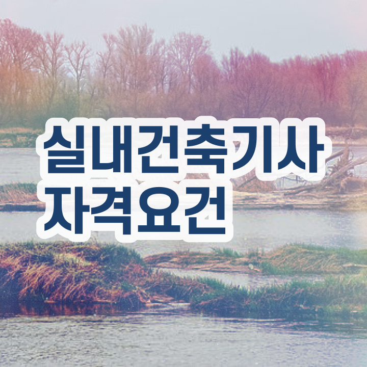  실내 건축기사 필기 실내건축기사 시험응시조건 독학으로 반 년만에 성공한 방법