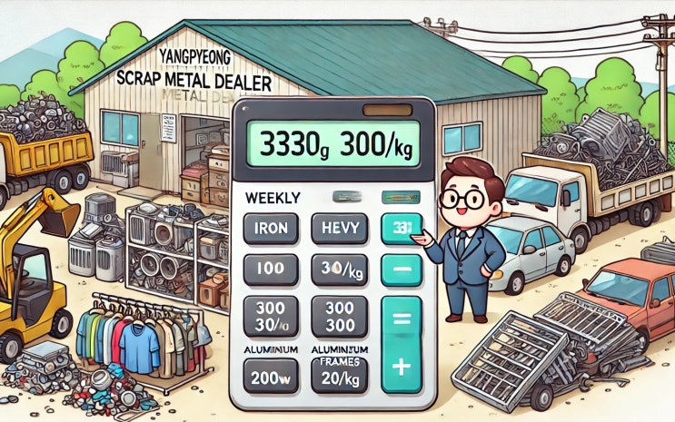  양평고물상 명성철재·고물, 이번주 (2024년07월15일) 고물시세·고철시세·비철시세 알려드려요