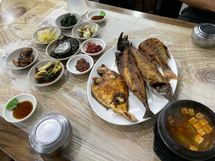  강릉 주문진맛집 구이본부25시 집밥 느낌 생선구이