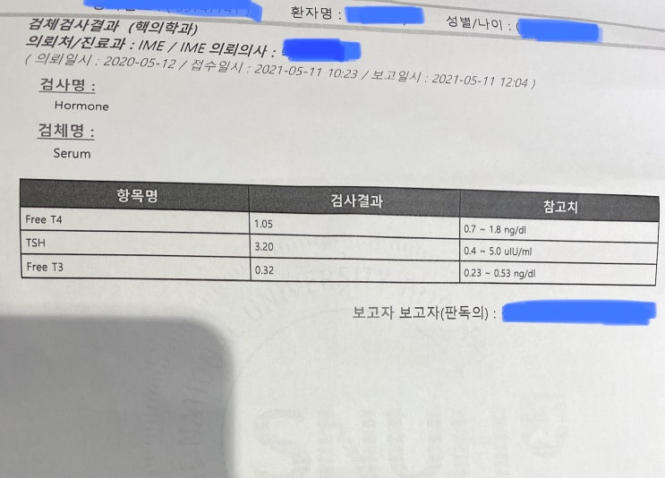  갑상선 낭종 환자 7월 치료 종양 크기 감소 사례 후