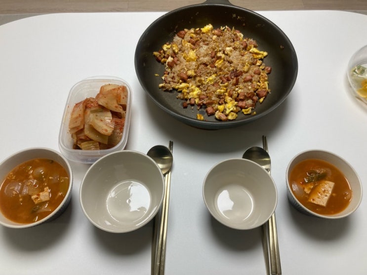  [백종원 햄계란볶음밥 레시피] 요리 초보자가 만드는 초초초 간단한 햄달걀볶음밥(+15분이면 완성)