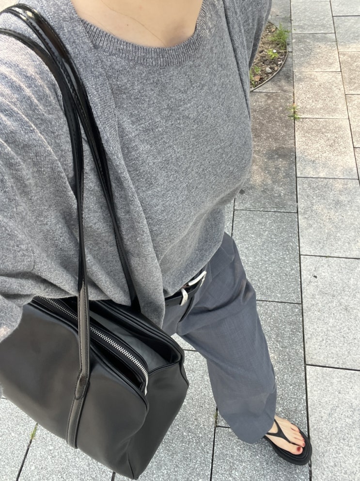  보부상백으로 좋은 몽드몽드 가방 모먼트백 라지(mondemonde moment large shoulder bag - black)