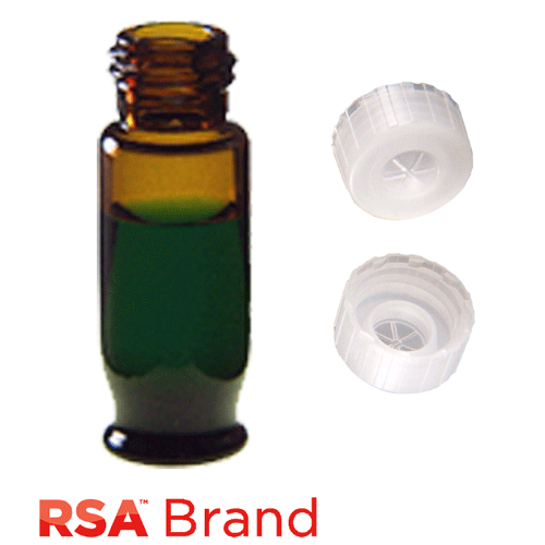  [유리초자] 1.8 ml 엠버 스크류 바이알 & PE 캡 1.8 ml Amber Screw Vial & PE Cap