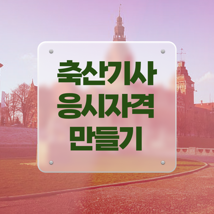  축산기사 학점 축산기사 시험응시조건 학점은행제로 1학기에 성공한 비법