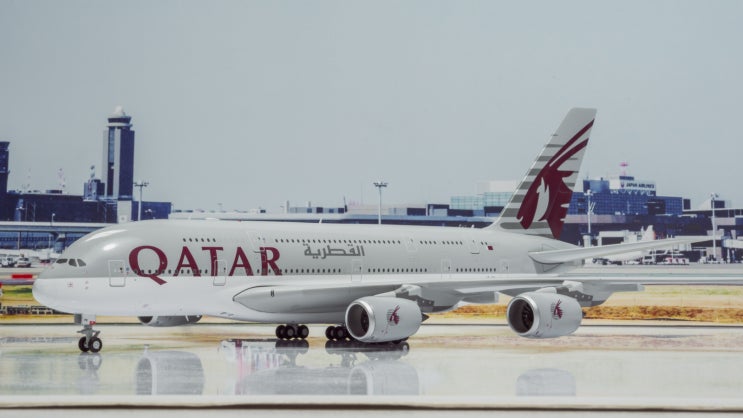  1:200 JC wings Qatar Airways 카타르 항공 A380-800 A7-APG 다이캐스트 모형