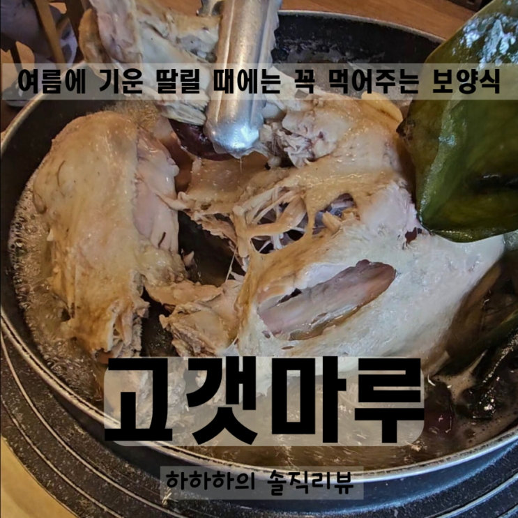  24년 복날 여름 보양식 능이오리한방탕 고갯마루 몸보신