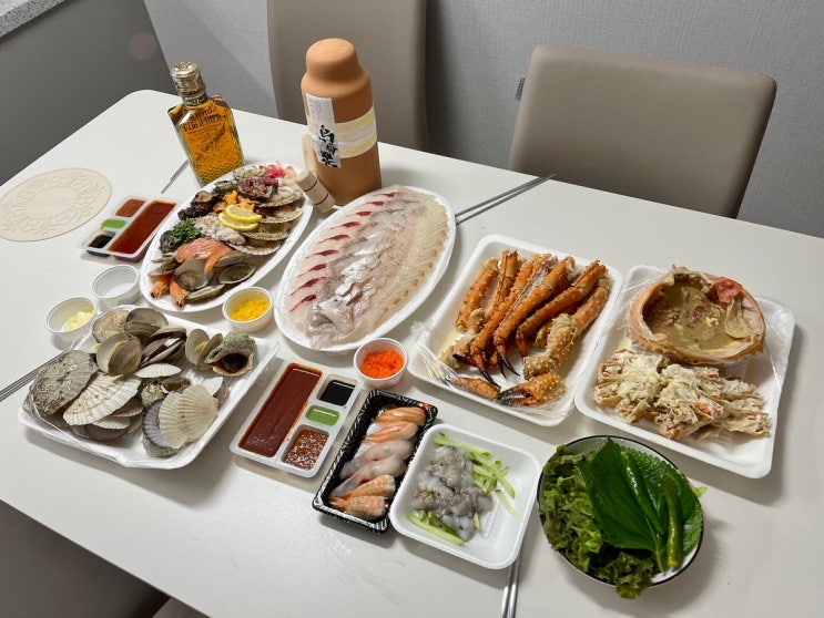  소래포구 내돈내산 맛집 서천수산 킹크랩 회 포장 바가지 없음