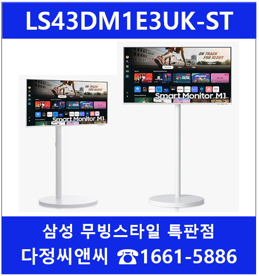  [삼성무빙스타일][LS43DM1E3UK-ST]