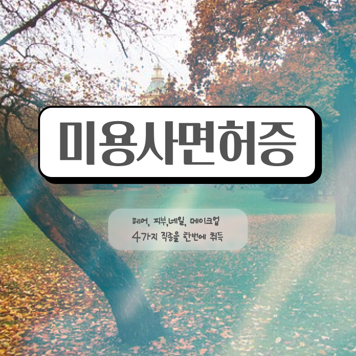  이용사 실기 시험 안하고도 , 8달만에 이용사 이렇게 따면 되요