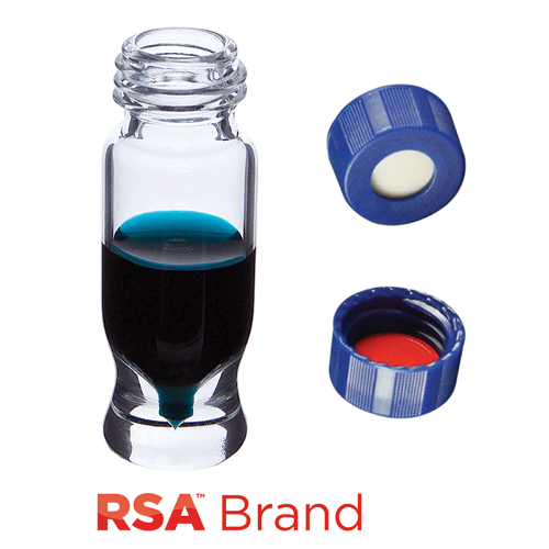  [유리초자] 1.2 ml 투명 스크류 바이알 & 캡 (셉텀 접착) 1.2 ml Clear Screw Vial & Cap (Bonded)